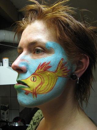 Bodypaint ansiktsfärg av Katrin Mandl